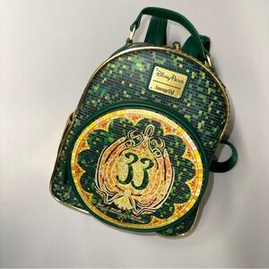 Loungefly Green and Gold Mosaic Backpack